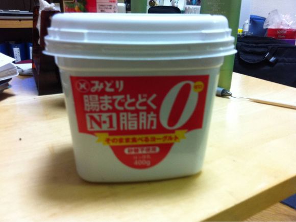 夜のヨーグルト